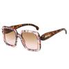 Retro Tortoiseshell Gradient Square Women Sunglasses  Brand Personality Frame Design Trendy All Match Men Sun Glasses Uv400