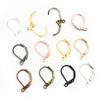 30-50pcs/lot 15*10mm Silver Gold French Lever Earring Hooks Wire Settings Base Hoops Earrings For DIY Jewelry Making Supplies