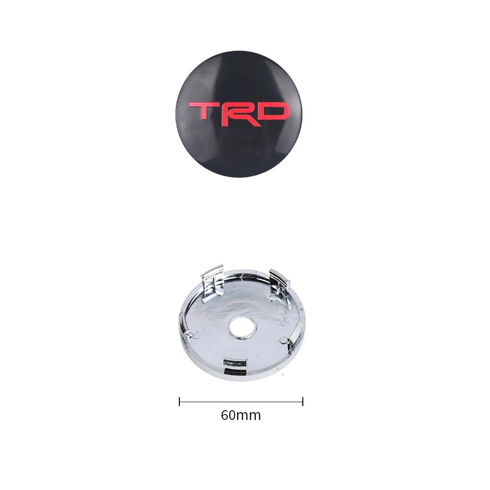 Toyota 2026 New Hub Caps 4Pcs 60MM Car Wheel Center Hub Caps Badge Tire Rim Covers Toyota TRD Corolla Avalon Car Sticker