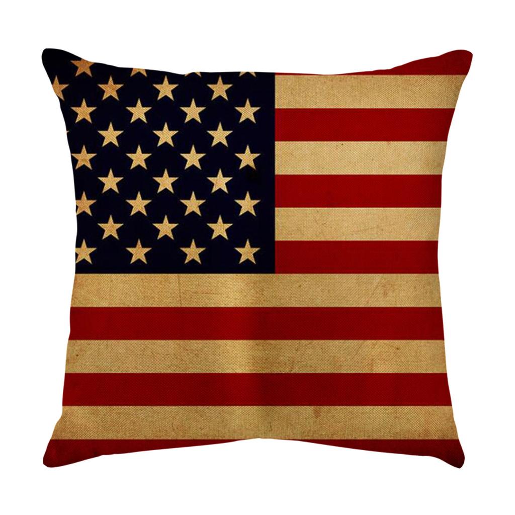Independence Day Pillowcase Cartoon  Linen Digital Printing Pillowcase
