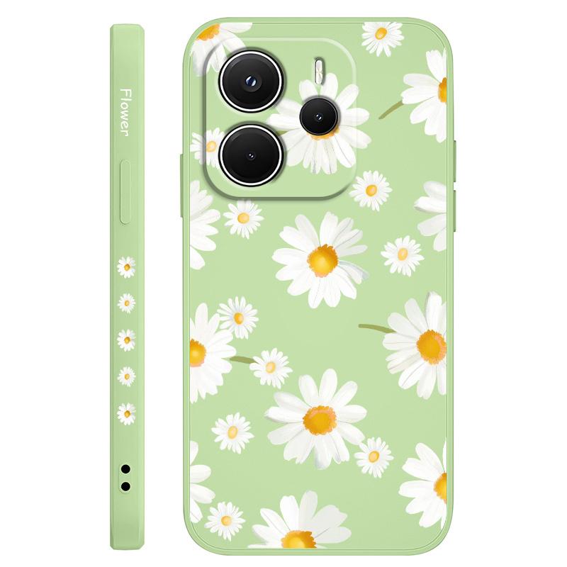 Flying Daisies Phone Case For Xiaomi Redmi Note 14 13 12 12S 11 11S 10 10S 9 9S 14C Pro Plus 4G 5G Liquid Silicone Cover