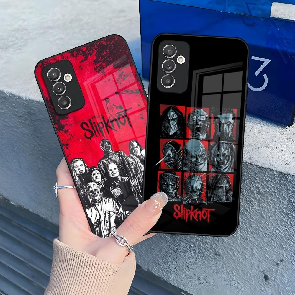 S-Slipknot Popular Band Phone Case for Samsung S25 S24 S30 S21 S23 S20 S22 Fe S10 E S9 Note 20 Pro Ultra Plus Glass Cover