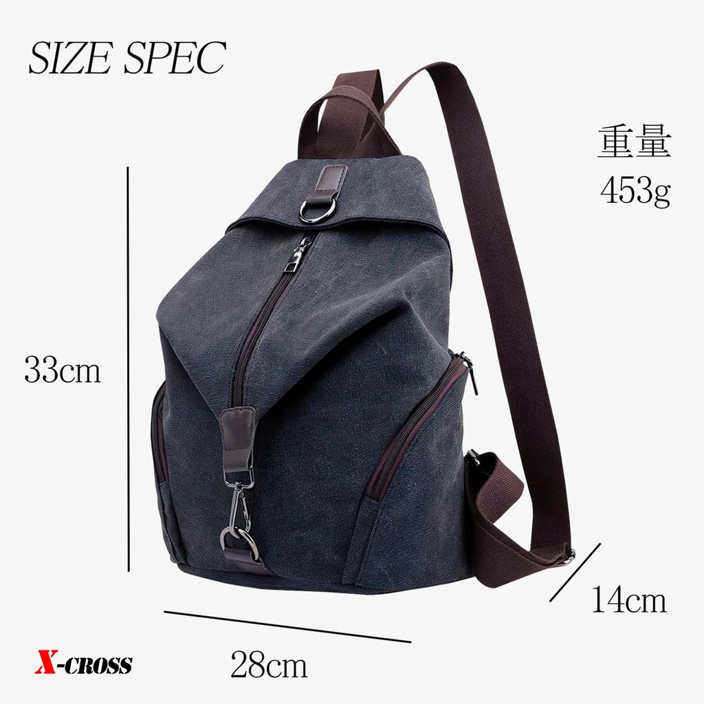 Cross Stylish and Perfect for Casual and Simple Design with Side Compact Zipper Basic Design for Outdoor and Everyday Made of This Stylish Backpack Is