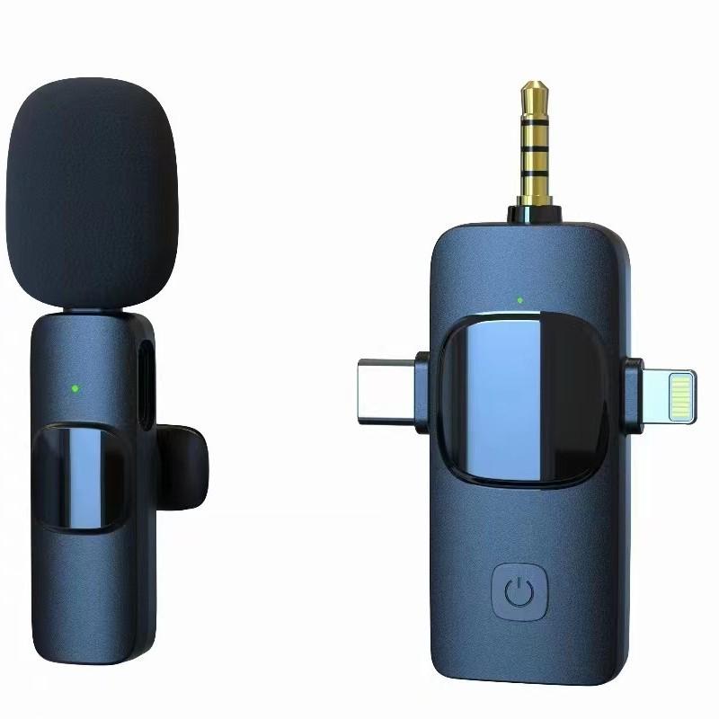 Wireless Lavalier Microphone: One-to-One/One-to-Two, Reverb & Monitoring, Noise Reduction for Live Streaming