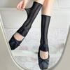 Sommersocken Damen Mittellang Damen Süß Dünn Netz Ballett-Stil Spitze Stapelsocken Knochenlos Damensocken