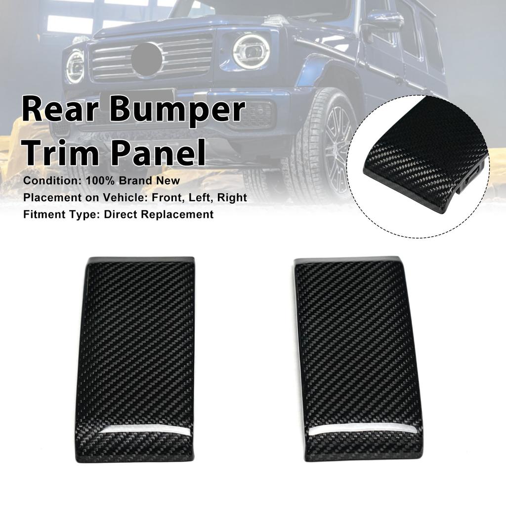 Carbon Fiber Rear Bumper Guards Cover Trim Fit Mercedes Benz W465 G63 2025+