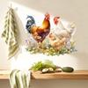 Wall Sticker Easy To Remove Rooster Chicken Waterproof PVC Wallpaper Decoration for Apartment