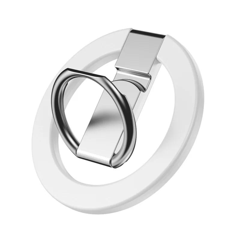 

Universal Magnetic Phone Ring Holder 360° Rotating for IPhone 12 13 14 Series MagSafe Removable Cell Phone Grip Kickstan білий