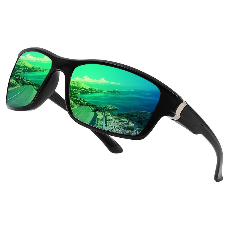 New Cross-border Men's Women's Outdoor Sports Colorful Polarized Sunglasses Cycling Driving Color Changing Night Market Glasses