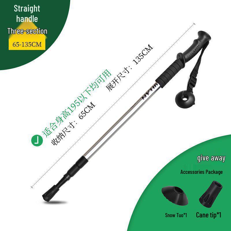 Telescopic Folding Multi-functional Hiking Poles for Men, Women, and Children - Self-defense and Mountain Climbing Walking Sticks by Chun Chu.