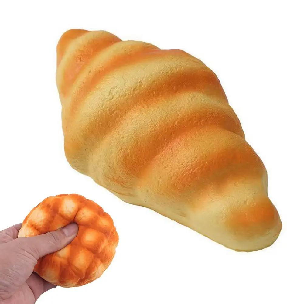 Toys Bread-themed Soft Elastic Squeezing Toy Food Simulation Decompression Stress Ornament Fun Relaxing Gift Present Decor Anti Hom V4j8