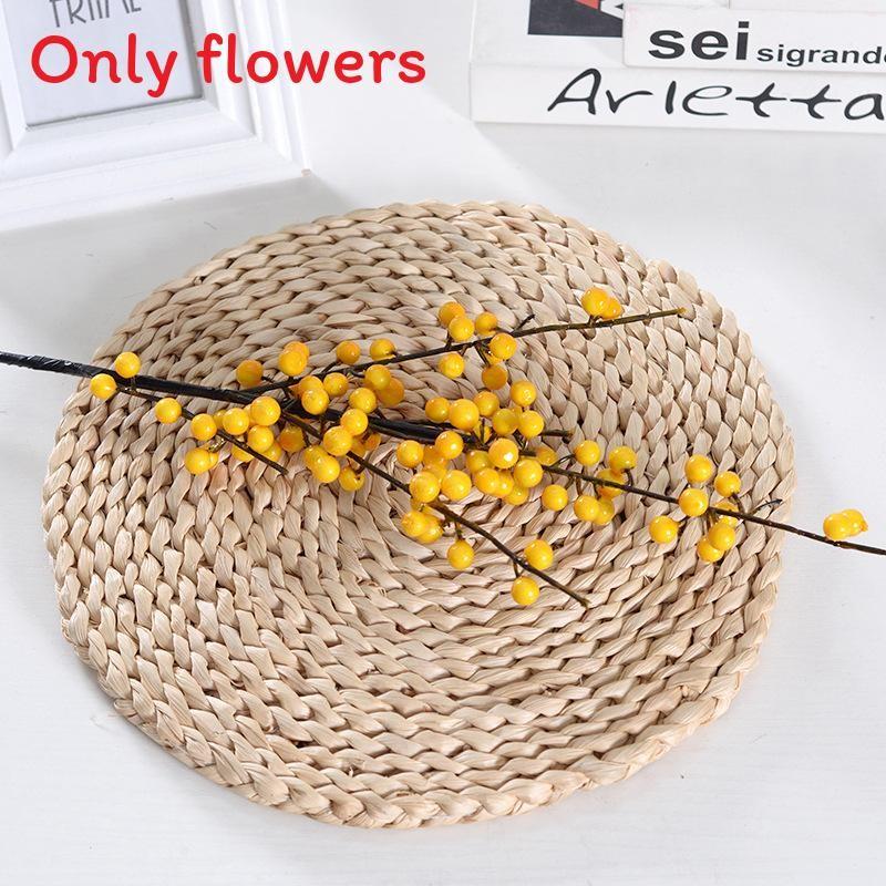 Faux Ilex Chinensis Craft Supplies For Home Festive Centerpieces And Wreaths