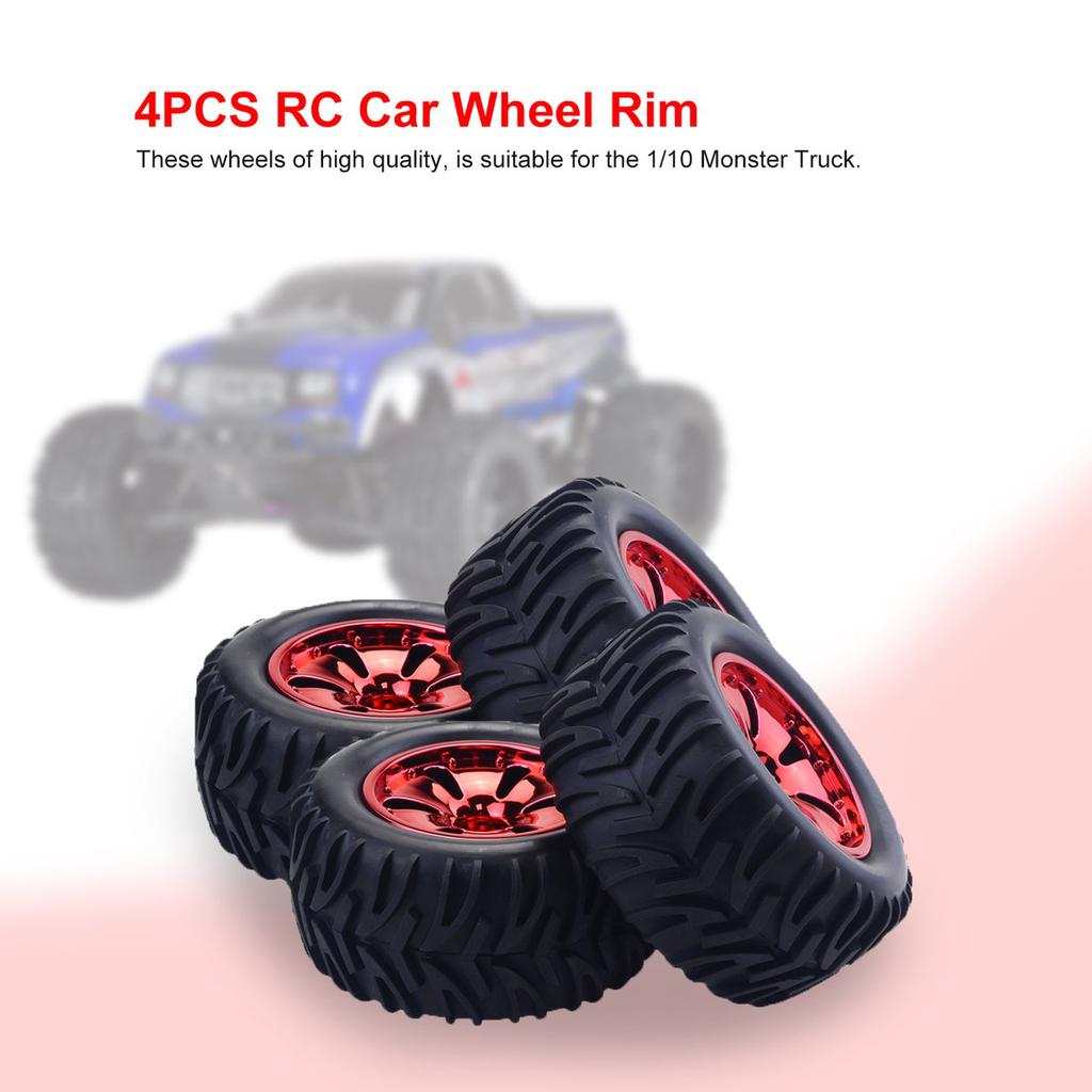 4PCS ZD Racing RC Tires /& Wheels for HPI HSP Savage XS Flux 1//10 Off Road Truck