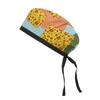 Adjustable Cotton Surgical Cap with Cartoon Print for Women and Men