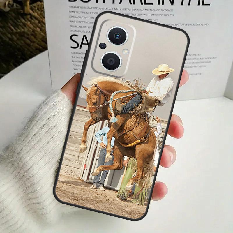 Extreme Sport Rodeo Cowboy Phone Case For OPPO Reno 8 7 Lite 8T 11 12 13 14 14F 10 Pro OPPO Find X8 X6 X5 X9 Pro Cover