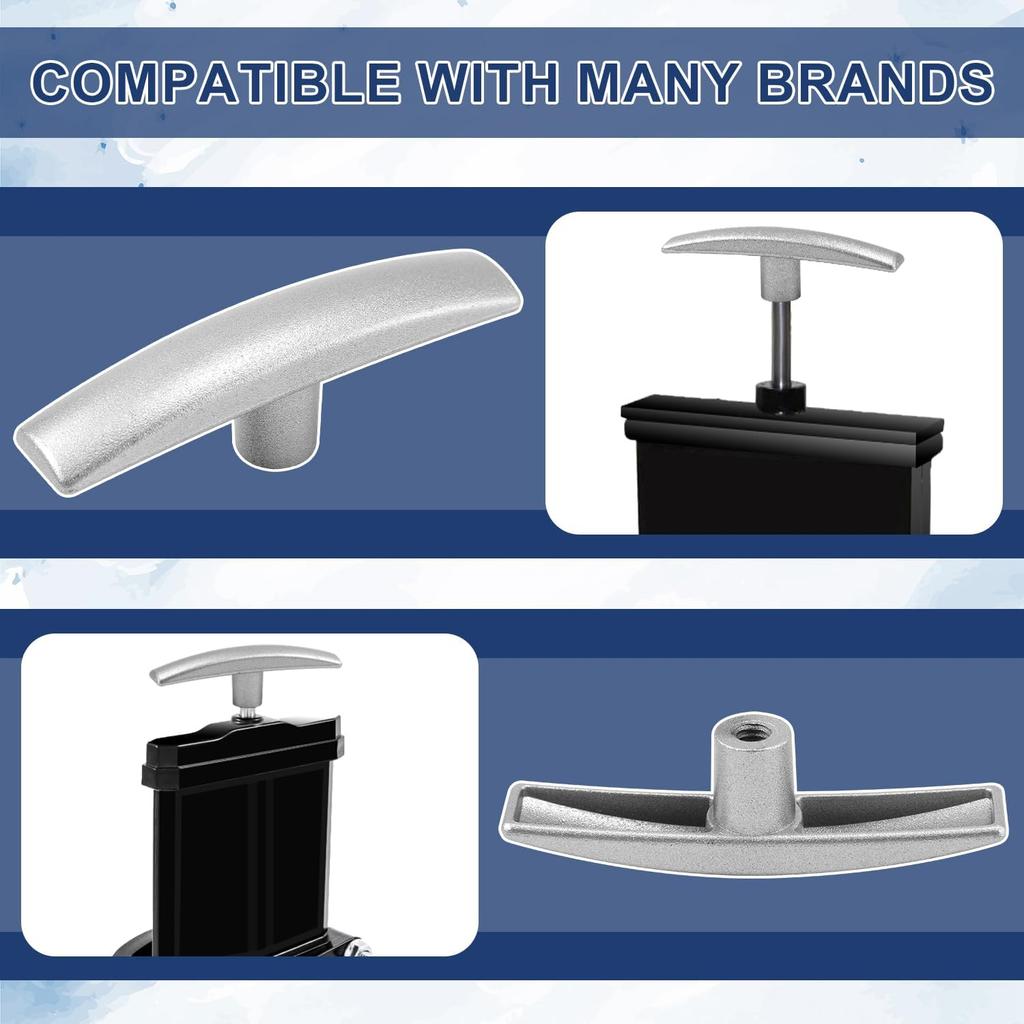 2 Stück Ersatzgriff für Wohnmobil-Abwasserventil, passend für 1/2" & 2" & 3" Wohnmobil-Abwasserentleerungsventil, Wohnmobil-Aluminium-Tank-Schieberventile, Grauwasser-Ventilgriff