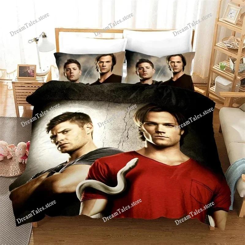 Supernatural Bedding Set Single Twin Full Queen King Size Bed Set Adult Kid Bedroom Duvet Cover Sets 3D Print Bed Sheet Set741