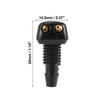 ACROPIX Windshield Washer Nozzle Universal Windshield Sprayer Nozzle Black 2pcs