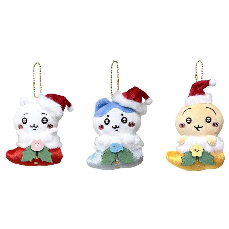 Chiikawa Usagi Hachiware Christmas Plush Pendant Keychain Decoration Gift Kids