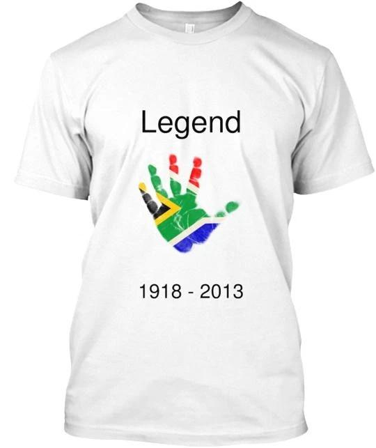 

Nelson Mandela Legend 100% Cotton T-shirt Mens Tees Top Made in the USA T-Shirt Tee Top Unisex S