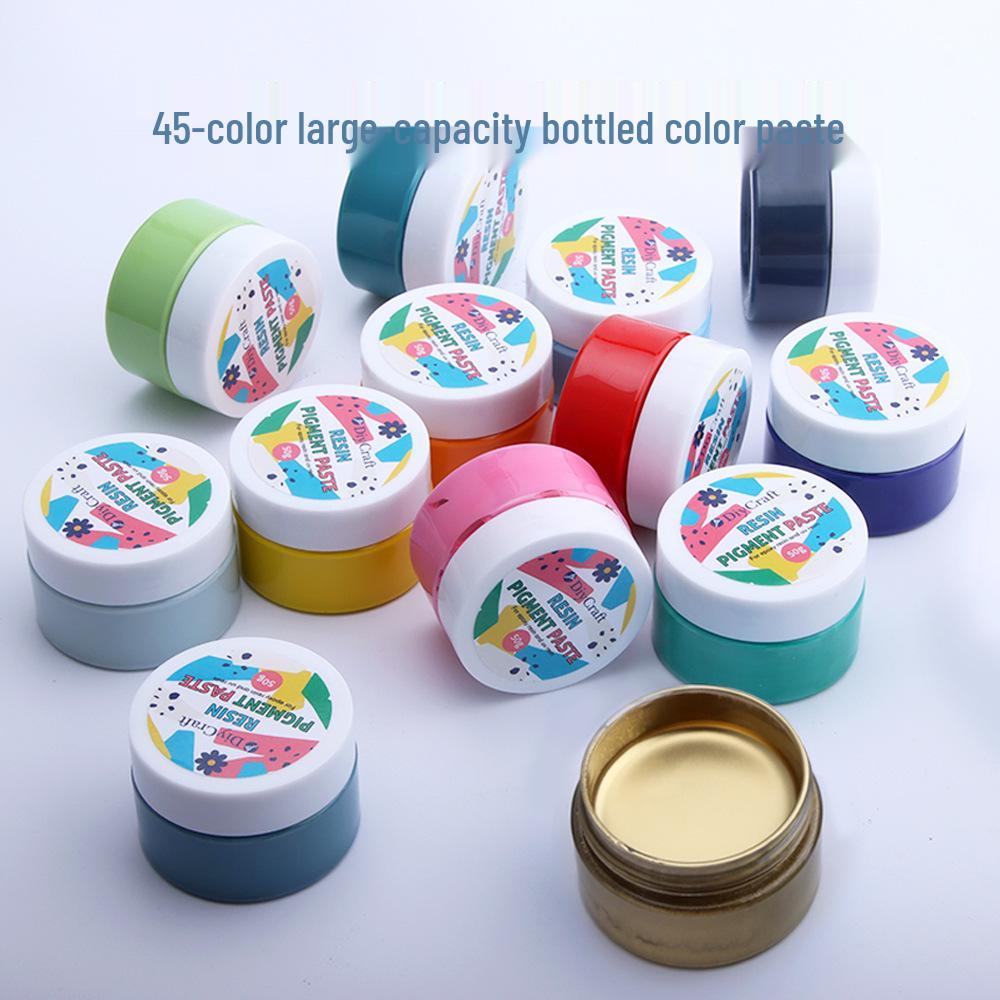 

45 цветов 50 г масляный краситель для эпоксидной смолы: Высококонцентрированная УФ-цветная паста для DIY-использования
