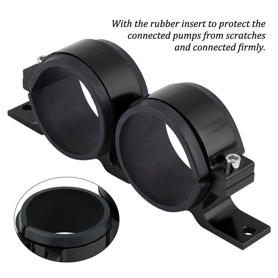 1 Pcs Car Aluminum Alloy Dual Fuel Pump Clamp Mounting Bracket For 70mm To 55mm