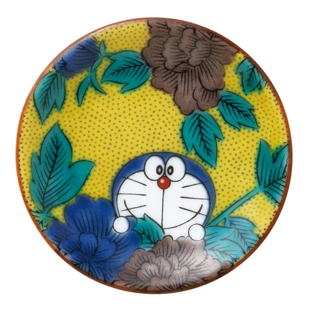Kaneshotouki Kutani ware small bean different set of soy sauce Japanese microwave made in Japan 008770 "Doraemon" plate, plate, plate, approx. 6cm,