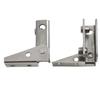 Non-perforated Glass Door Hinge Side Mounted Cabinet Glass Hinge  Kitchen Shelves