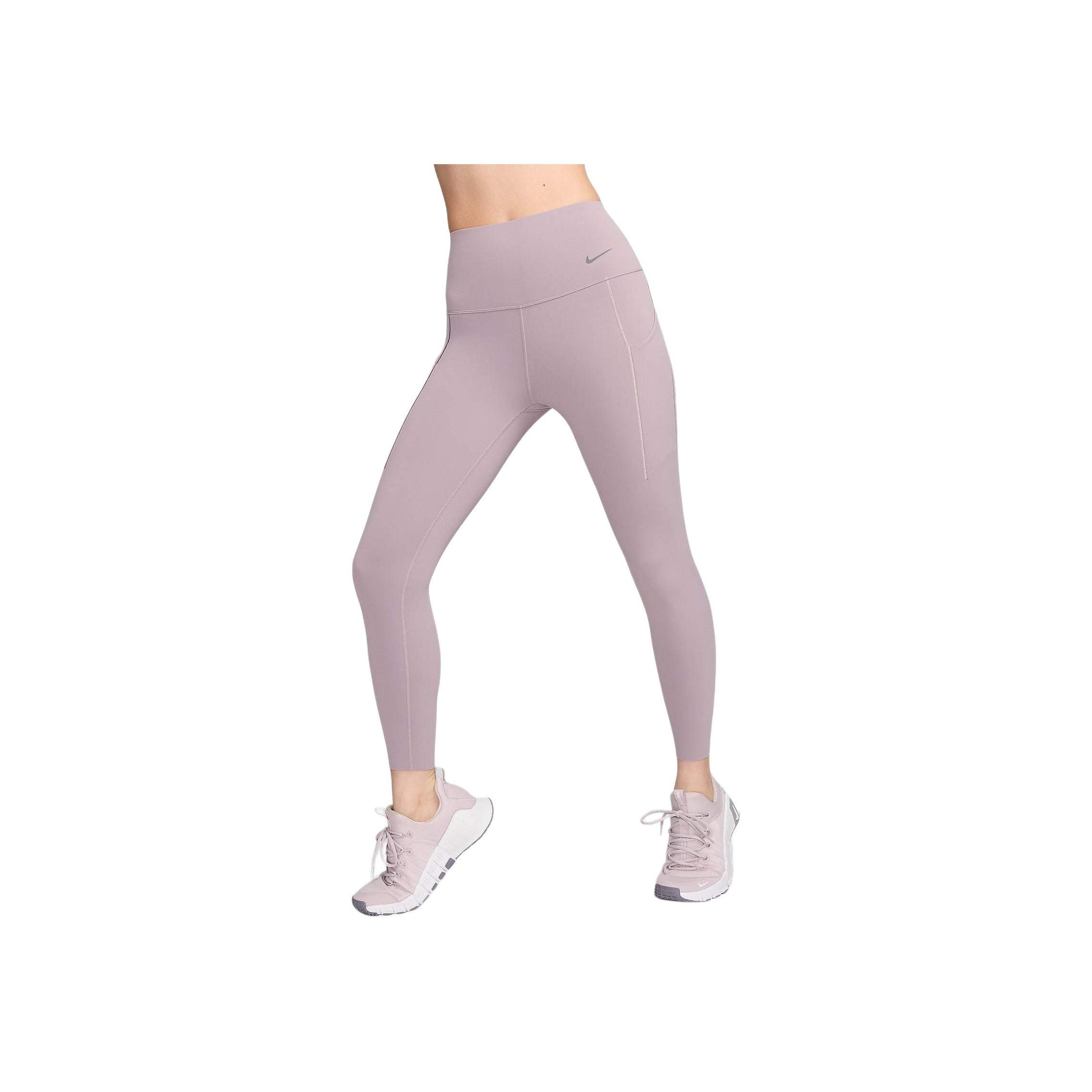 Nike Universal Breathable Quick-Dry High-Waisted Pocket Leggings Women leggings Light-Mineral-Purple Black DQ5898226 XS