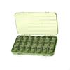 Compact Pill Storage Container with 21 Compartments for Daily Use