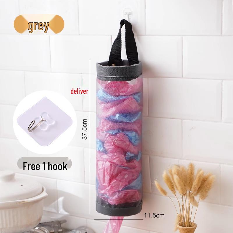 Wall-Mounted Kitchen Trash Bag Storage Rack