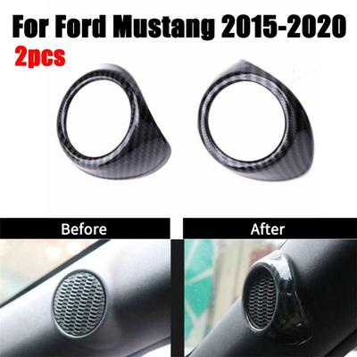 Carbon Fiber A-Pillar Speaker Trim for Ford Mustang