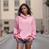 STREETRICH Women's Y2K Floral Letter Embroidered Hooded Pullover Cozy Stylish Long Sleeve Loose Sweatshirts with Kangaroo Pocket