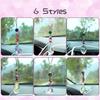 1pc Color Crystal Pendant Rainbow Drop Diamond Prisms Rearview Mirror Hangings Car Accessories Home Room Garden Decor Wind