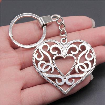Peach Heart Tags Keychains Couple Jewellery Beach Fashion Making