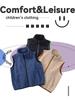 Class A Fleece Kids' Sleeveless Vest for Boys & Girls - Thickened Plus Velvet