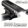 1000LM Bicycle Front Light Bright Bike Led Flashlight Bicycle Lantern USB Rechargeable MTB Bike Rear Lamp for Cycling Headlight