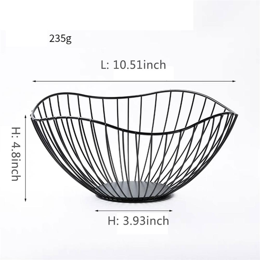 Metal Fruit Basket Morden Wire Snack Bread Vegetable Storage Bowls Kitchen Eggs Dessert Holder Nordic Style Organizer Cake Stand