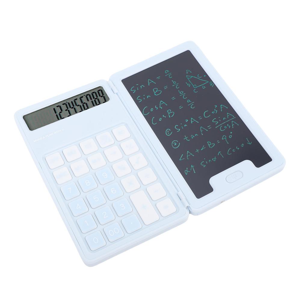 Handwritten Calculator LCD Screen Notepad 12 Big Buttons Portable Calculator for Business School Home Work Space
