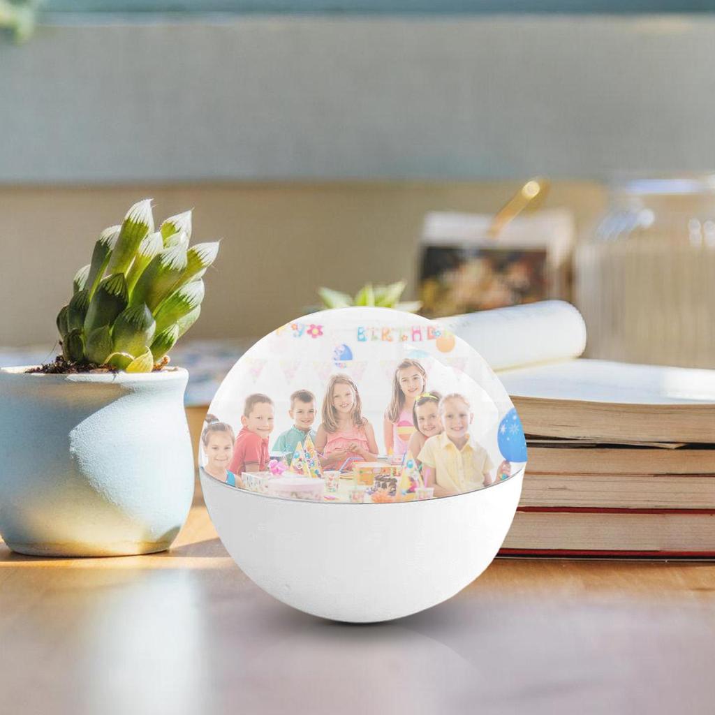 Memory Sphere 2.7 Inch Crystal Ball Video Player Uploadable Videos Sphere for Adults Anniversaries Celebration Birthday Wedding