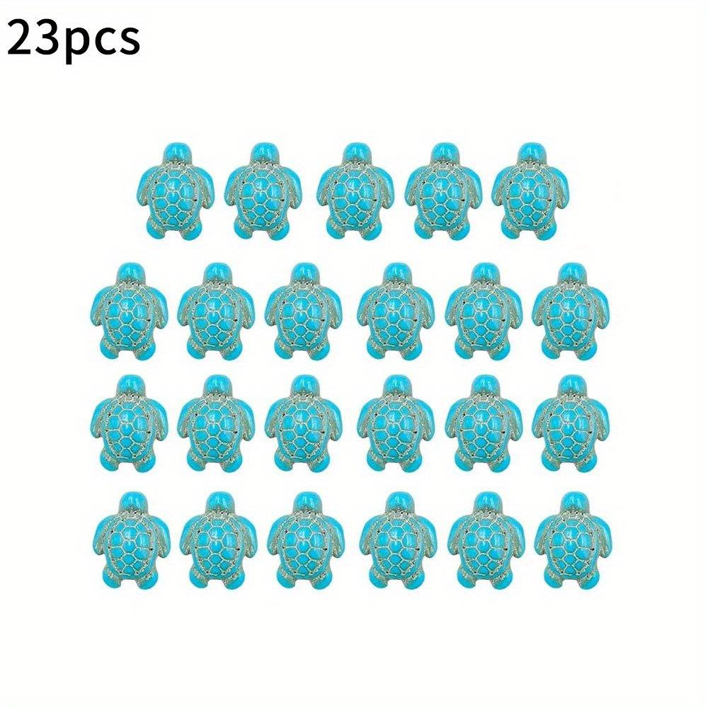 

23/46 шт. Бусины в виде черепахи, каменные бусины, подвески, оптом, тема океана, морские животные, резьба, бусины для ювелирных изделий, браслеты своими руками, ожерелья, серьги 23pcs