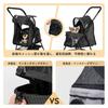 SKISOPGO Pet Dog Dog Outing Small Cat Easy To EVA 4 Wheels With Walking Cart, Foldable, Stroller, Supplies, Dog, Cart, Assemble, Buggy, Anti-Jumping