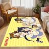 Anime Characters Pose Carpet Suitable for Entryway Study Room Outdoor Dining Room Antislip Carpet Anime Office Decor Best for Christmas