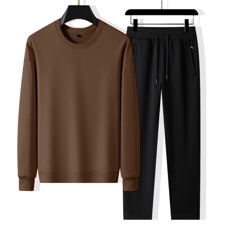 Unisex Cotton Hoodie & Joggers Set - Fashionable, Casual, Loose Fit, Plus Size - Perfect for Spring and Autumn