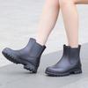 Rain Shoes Women's New Fashionable Versatile British Women's Waterproof Rain Boots Outdoor Non-slip Thick-soled Heightening Water Shoes