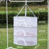 Multifunctional Portable Foldable Muti-layer Hanging Drying Net for Dry Goods Vegetable Fruit Herbs Clothing Non-toxic Polyester
