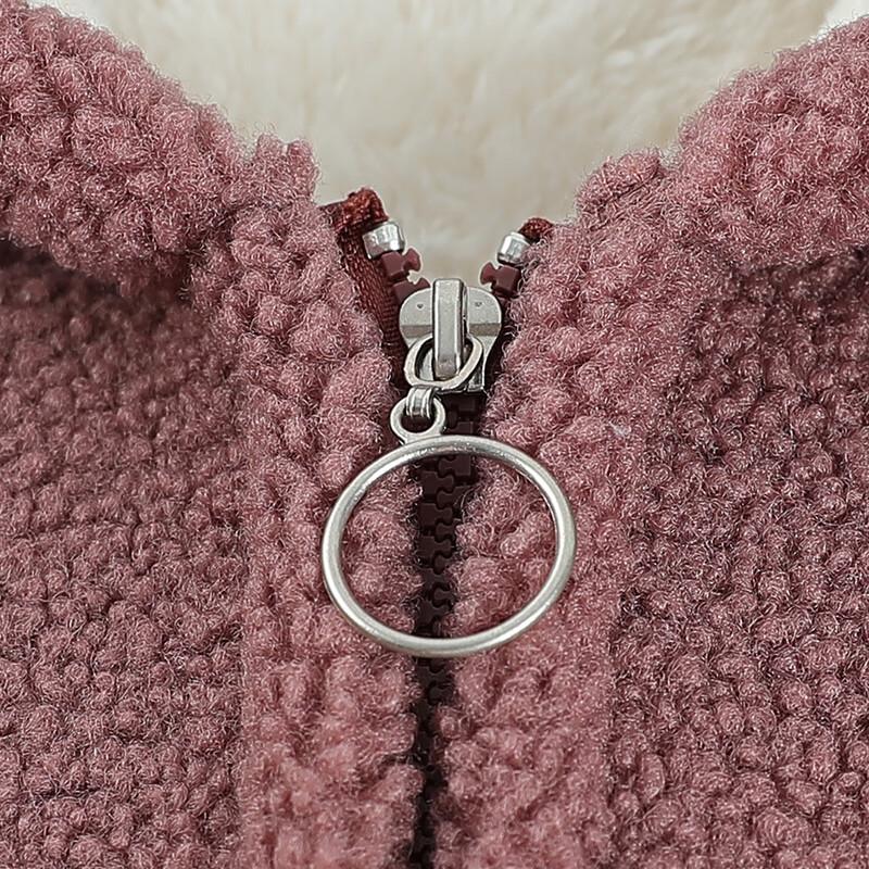 SIFONE Women's Plush-Lined Lamb's Wool Hooded Coat