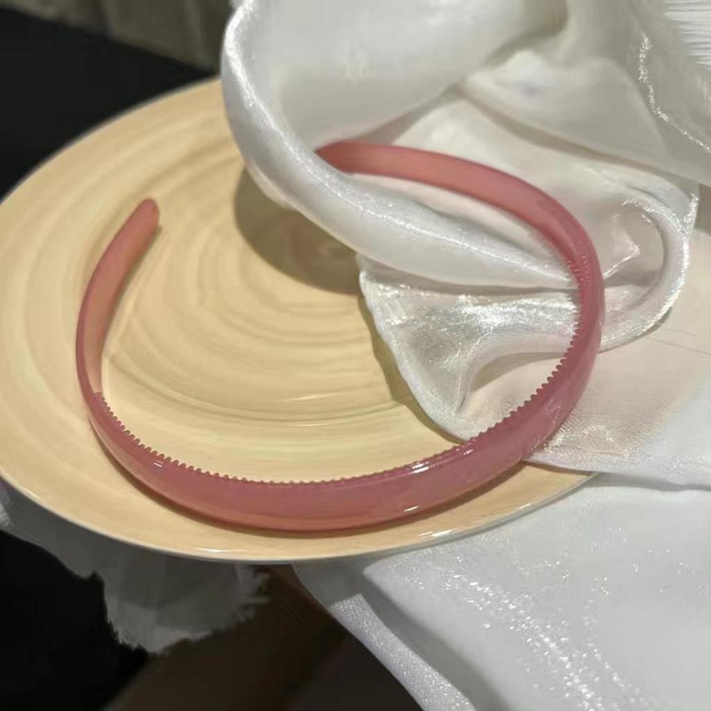 Translucent Plastic Headbands With Teeth Solid Color Hairbands For Women Head Hoop Band Antiskid Hair Hoops Hair Accessories