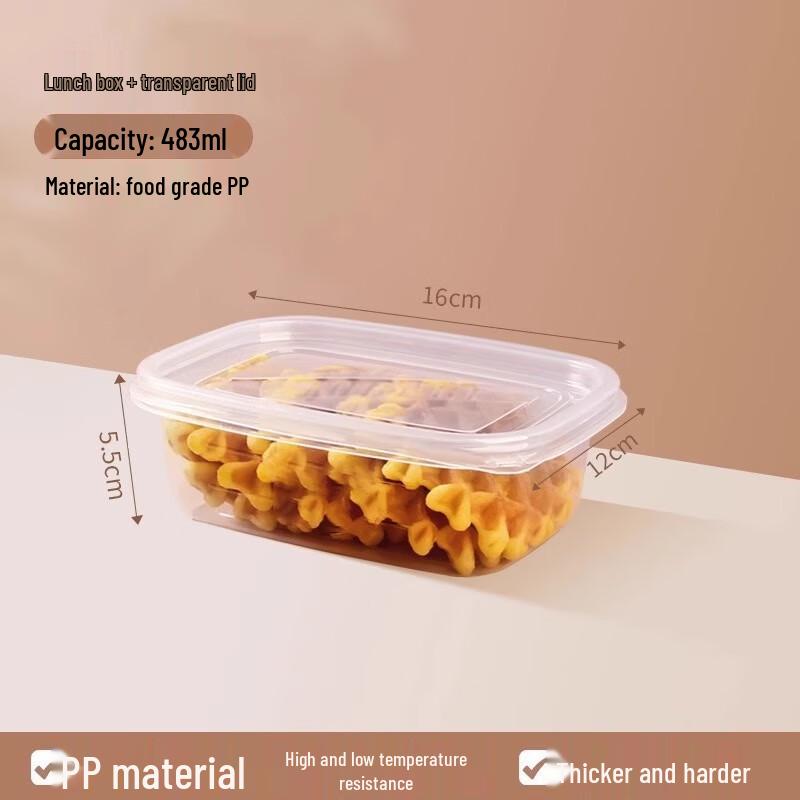 MIAOJIAYI Disposable Food Containers with Clear Lids