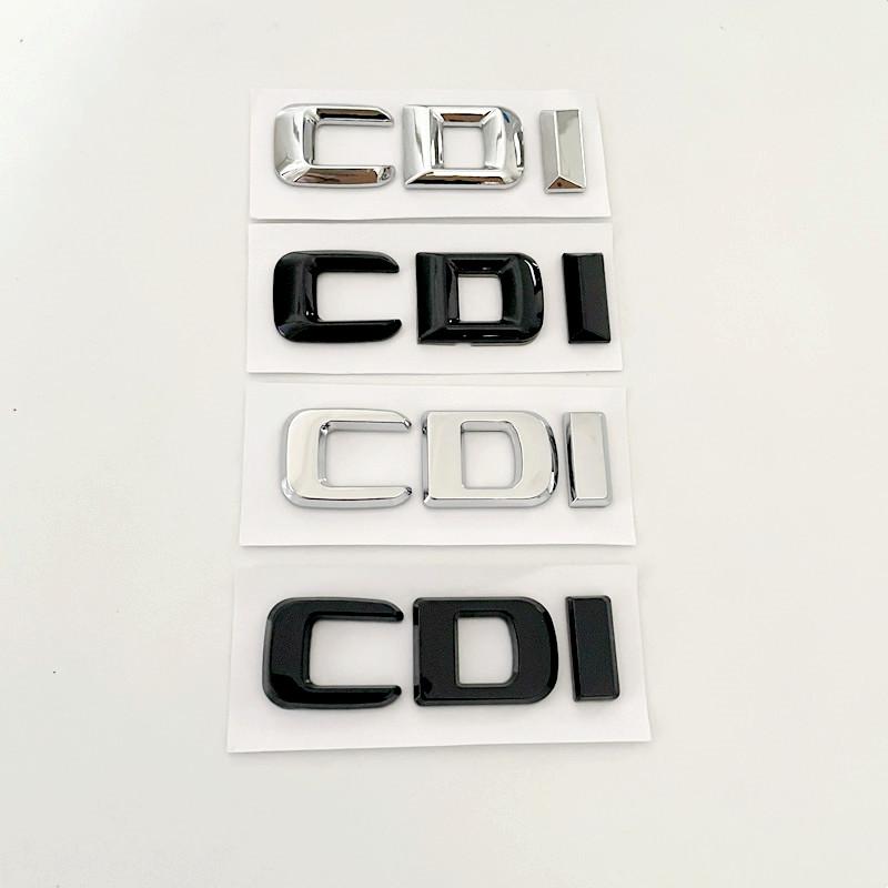 3D ABS Chrome CDI Logo Letters Car Trunk Emblem Badge For Mercedes Benz ML 320 270 C220 W204 A B GLK 220 CDI Sticker Accessories